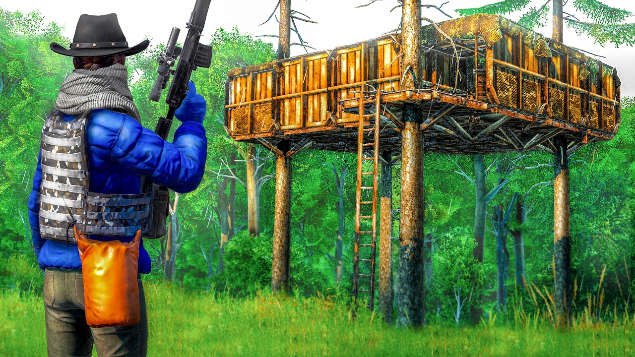 Я построил самую скрытную базу на дереве в DayZ...