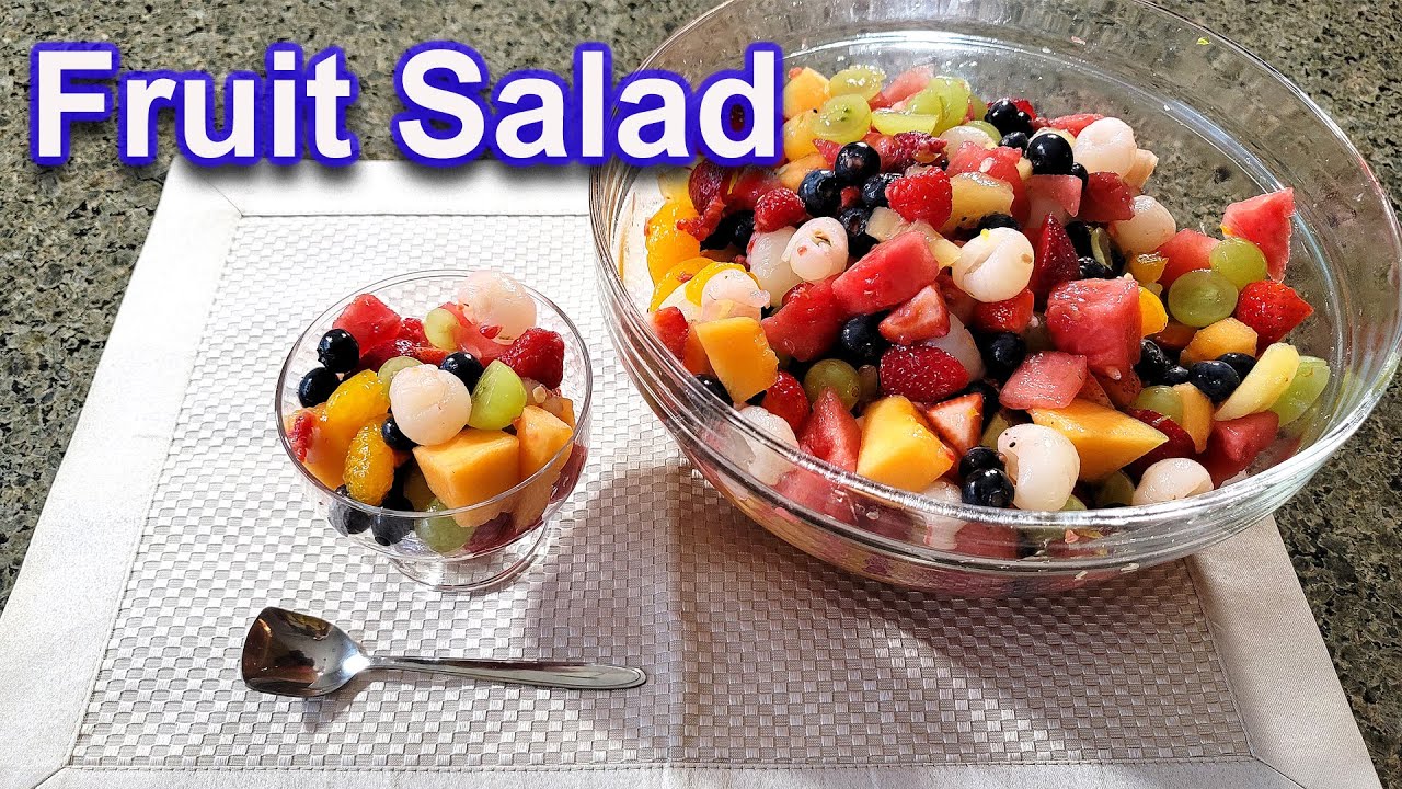 How to make Fruit Salad | Taste Good and easy to make dessert. (You can choose not add sugar)