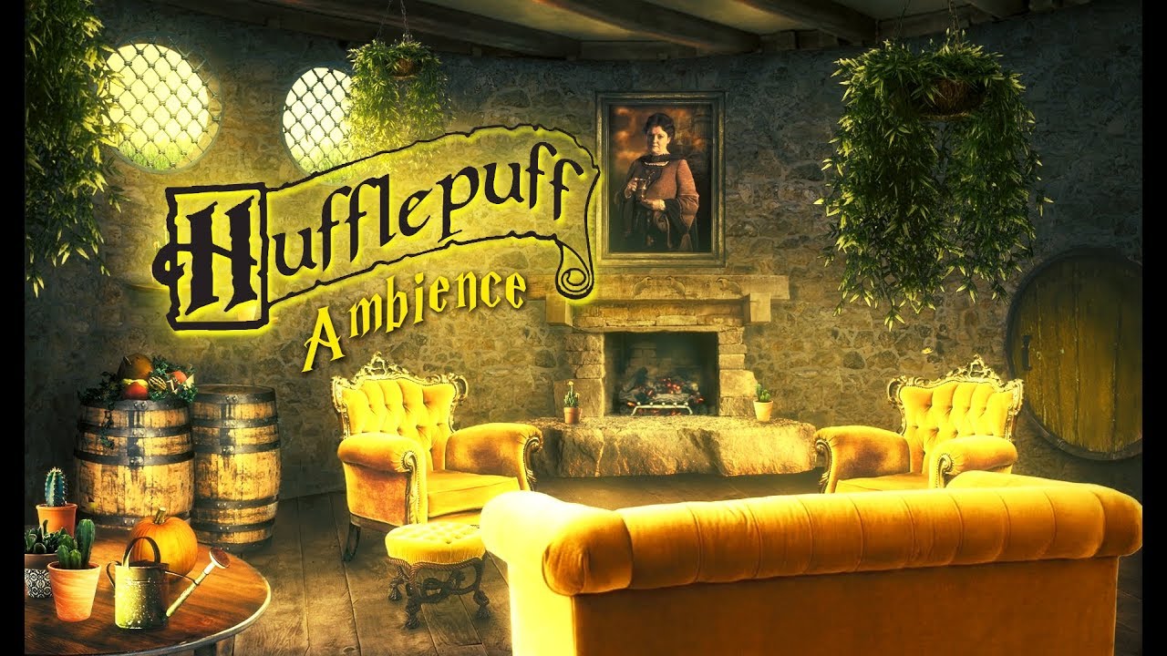 Hufflepuff Common Room Ambience Harry Potter ASMR | Sleep Study White Noise