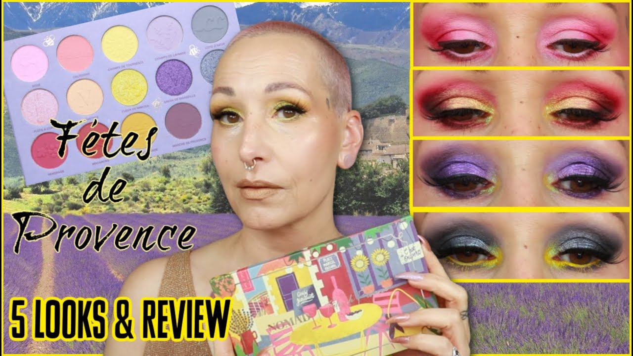 NOMAD COSMETICS: FETES DE PROVENCE | 5 Looks, Review & Comparisons 🌸