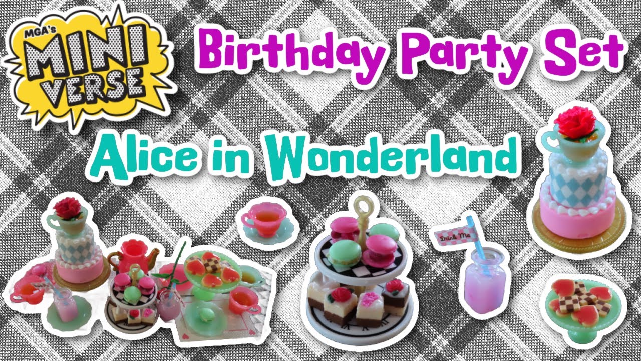Miniverse Make it Mini Birthday Set - Alice in Wonderland Party!
