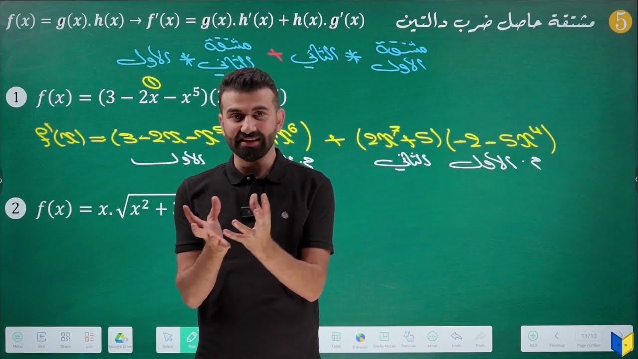 السادس العلمي 2026/ الفصل الثالث/ اساسيات التفاضل / المحاضرة 3 / اشتقاق الدوال الجبرية )