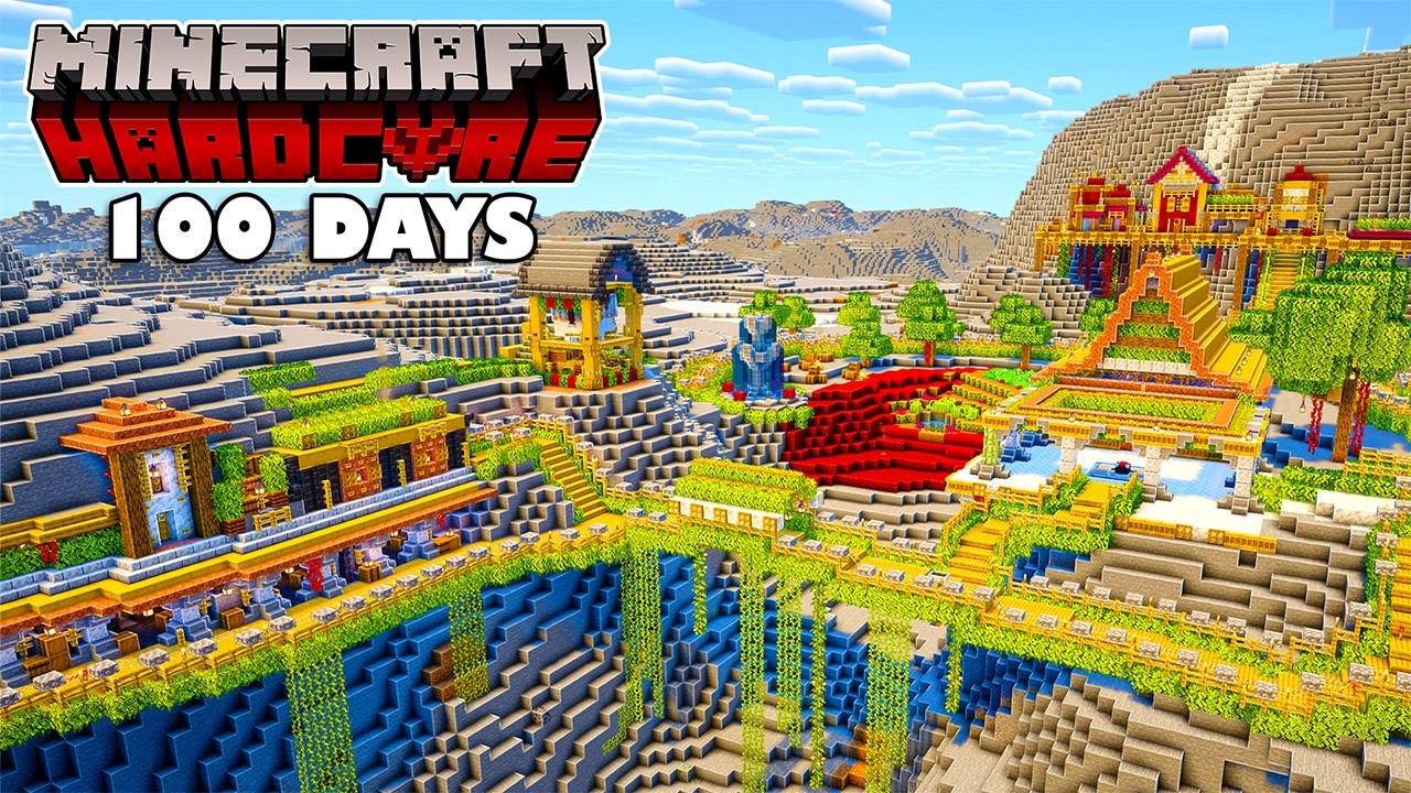 I Survived 100 Days in a STONY PEAKS ONLY WORLD in Minecraft Hardcore!