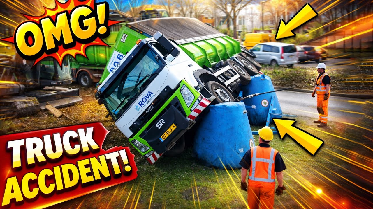 Gruzovik s otkhodami naklona v Gollandii  🚛👷🏻
