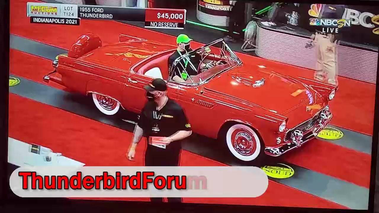 2021 Mecum INDY 2021 Ford Thunderbird Auctions 1955-1956-1957