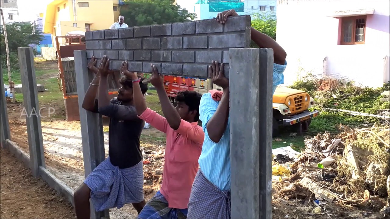 precast concrete compound wall panels construction