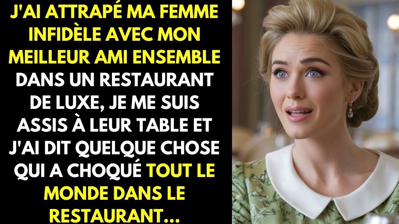 J'ai surpris ma femme infidèle et mon ami ensemble dans un restaurant de luxe, je leur suis apparu..