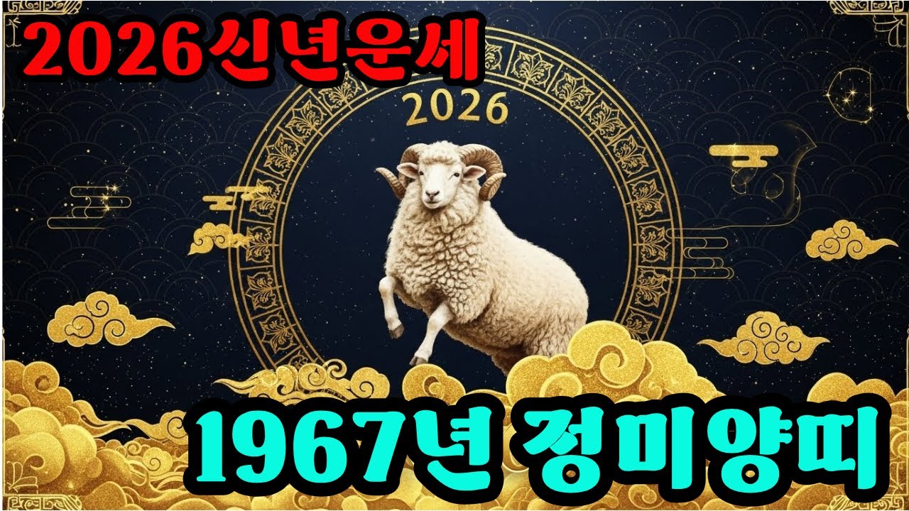 1967 정미양띠 2026년 신년운세 