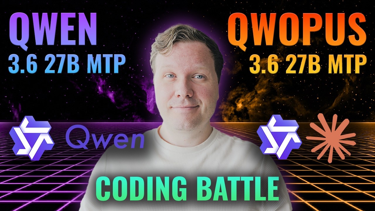 Qwen 3.6 27B MTP vs Qwopus 3.6 27B v2 MTP - 16GB Local LLM setup