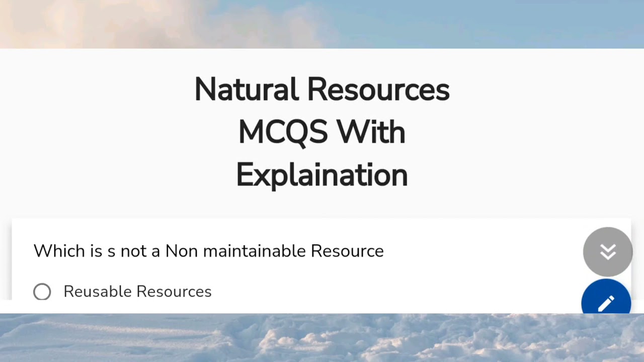 Natural resources MCQS with Explaination | Environmental science mcqs | UGC NET