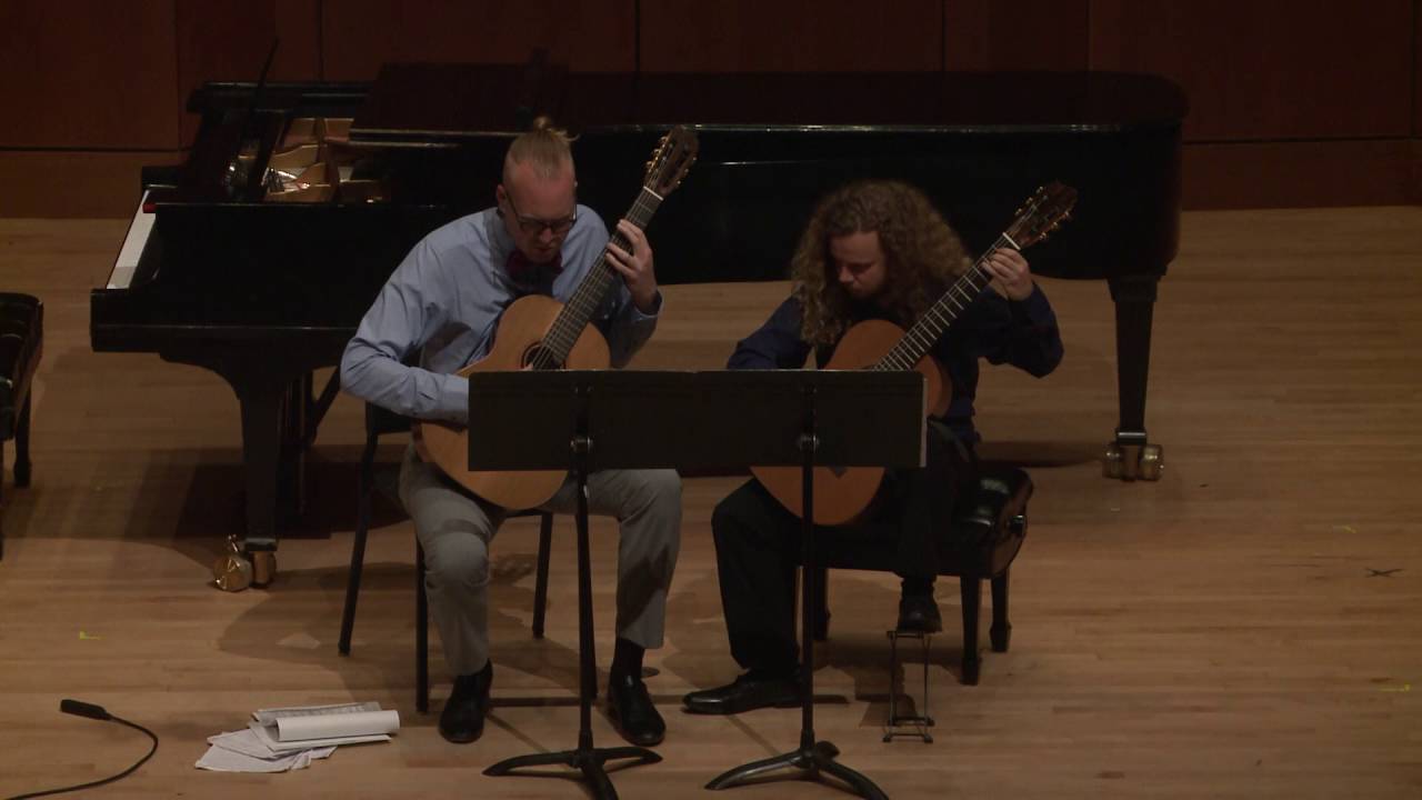Michael Ibsen and Joel Thomson play prelude and fugue in A minor by Mario Castelnuovo-Tedesco