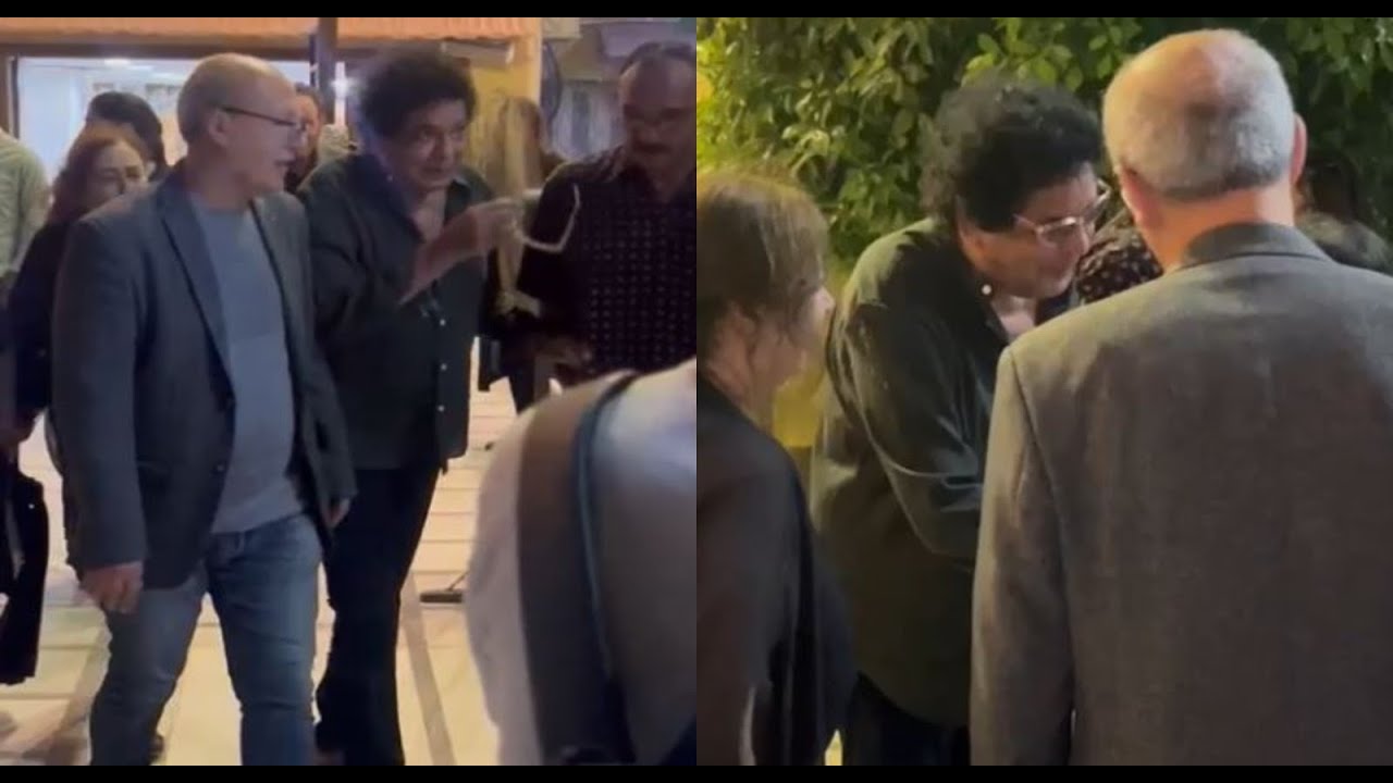 موقف محترم من محمد منير رغم مرضه حضر عزاء شوقي حجاب