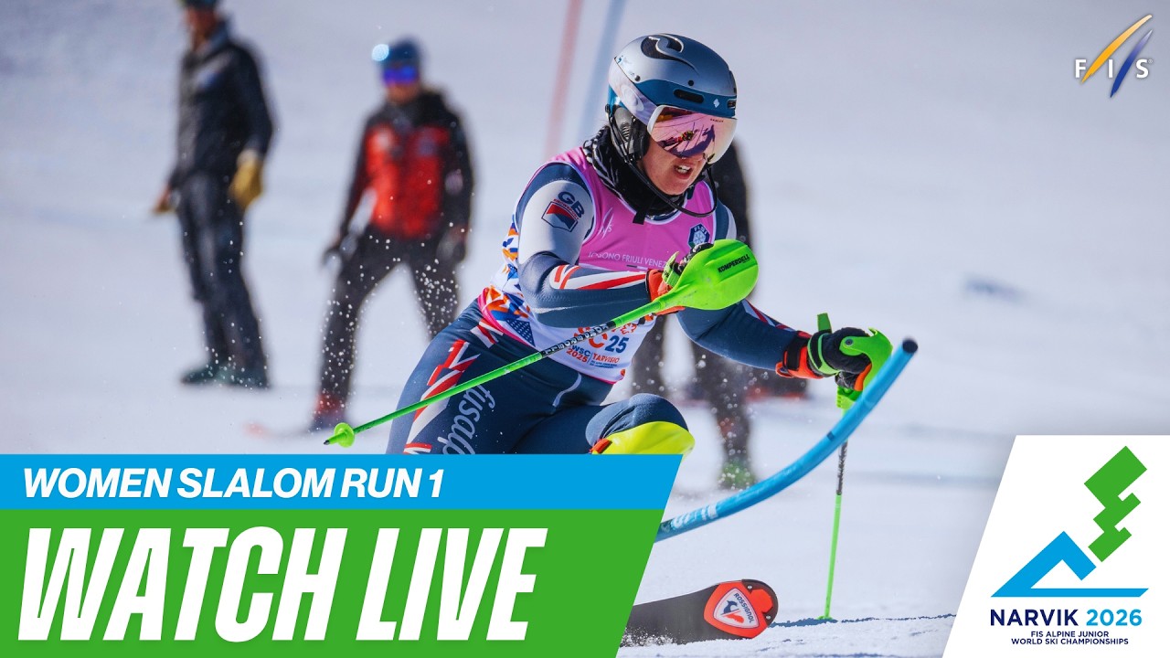 LIVE I Narvik (NOR) - W - Slalom Run 1 - FIS Alpine Junior World Ski Championships