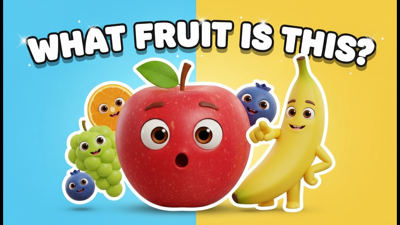 Fruits for Kids 🍌 | Learn Fruit Names with Fun Animation | Little Brite Star 🌟