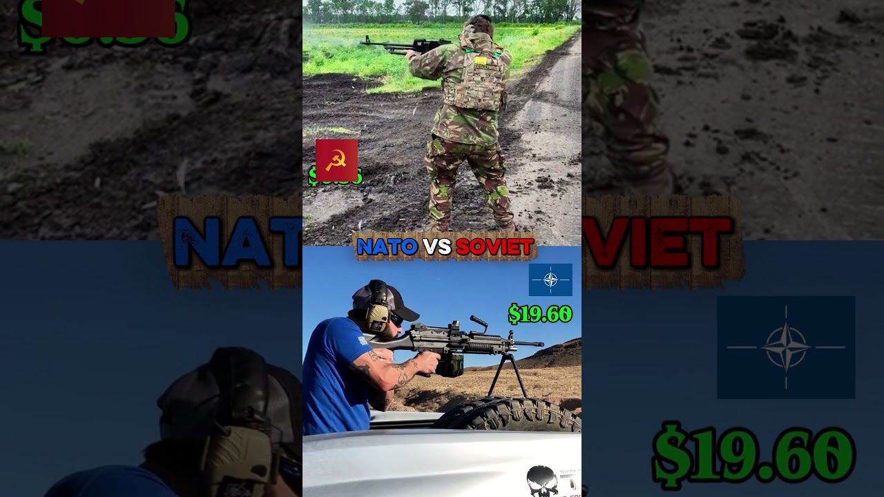 NATO M249 SAW vs SOVIET PKM