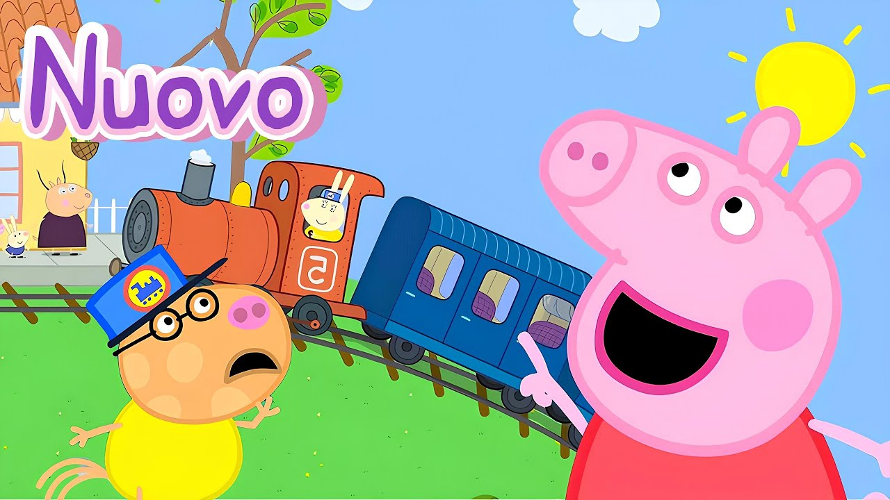 Peppa Pig 🐷 Tutti in gita col treno! 🎫✨ Cartoni Animati per Bambini