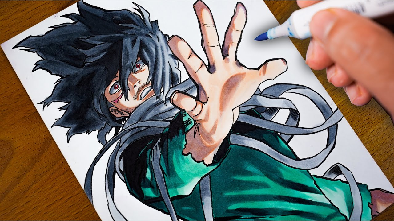 EPIC Eraser Drawing with 400$ Markers - My Hero Academia