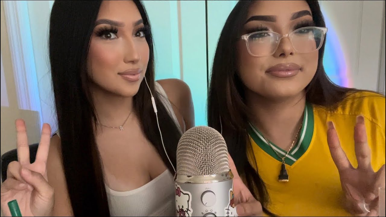 my sister tries asmr for the first time🩷 (super slow & gentle trigger sounds😻) *so tingly*