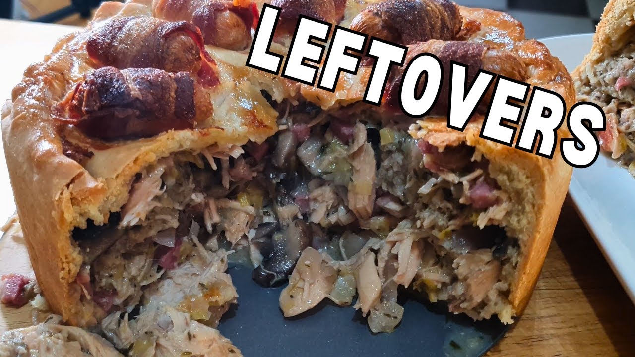 What to do with Leftovers at Christmas-Leftover Christmas Turkey Pie