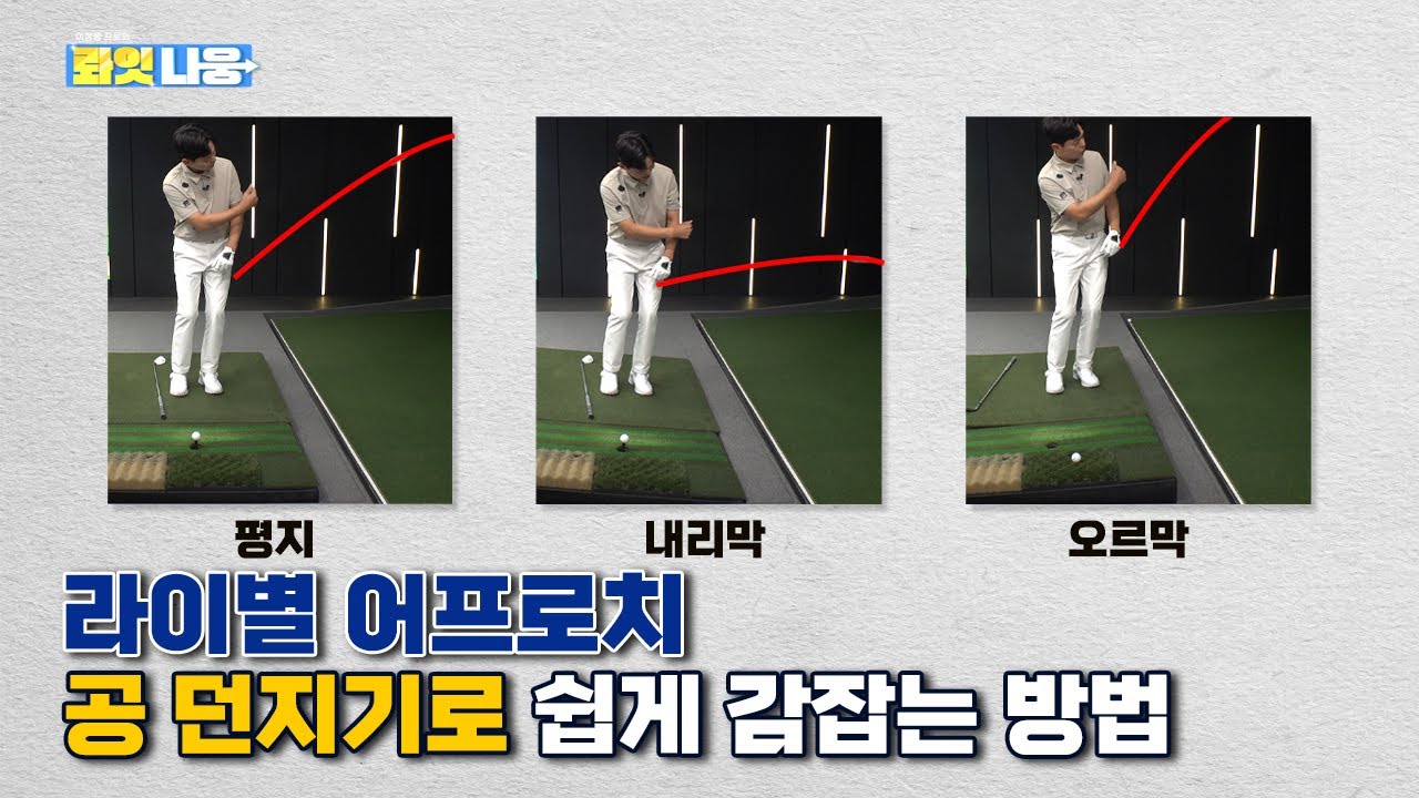 그린 주변 어프로치,😱경사때문에 어려웠나요?😱공던지기로 쉽게 감잡는법 공개👍👍[이정웅프로의 롸잇나웅 14회]