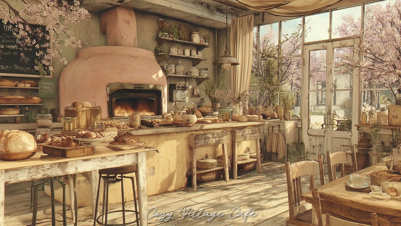 1950s Vintage Jazz & Oven Sounds | Cozy Bakery Morning ASMR for Deep Focus