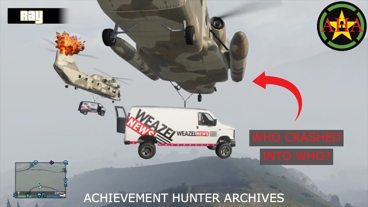 GAVIN'S HELICOPTER GOOF AND MORE OF THE GREATEST ACHIEVEMENT HUNTER GTA V MOMENTS OF ALL TIME!