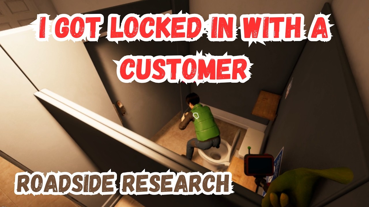 I Got Locked in the Bathroom with a Customer in Roadside Research! 👽