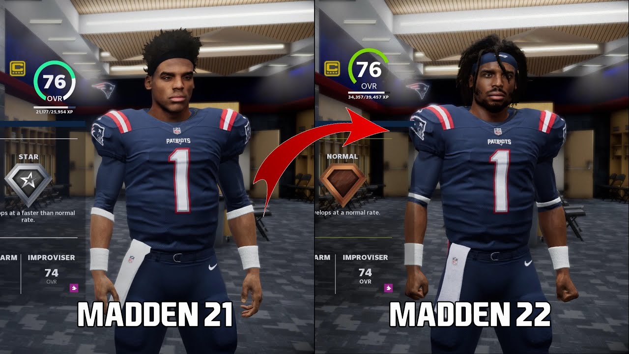 Madden 22 vs Madden 21 Graphics/Gameplay Comparison (PS5)