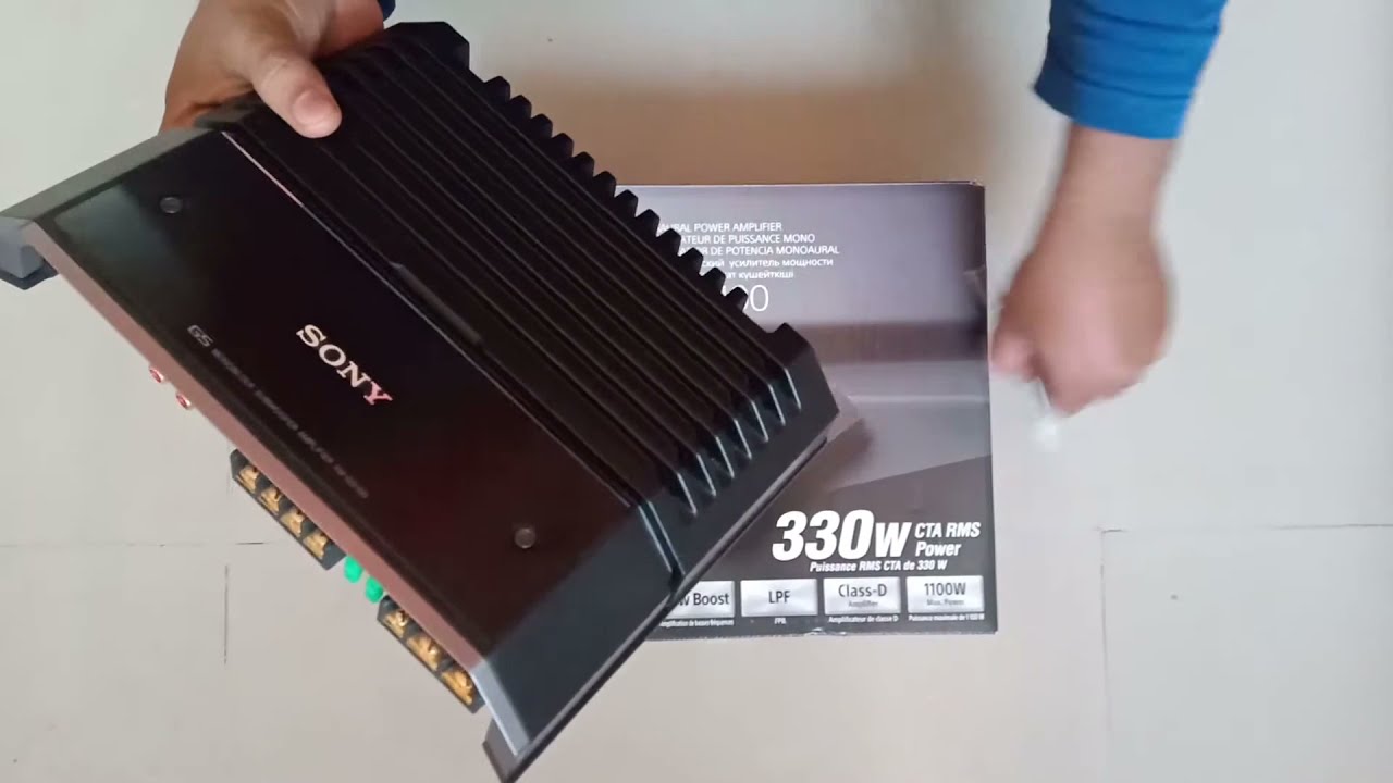 Sony XM-GS100 Mono Amplifier (Black)