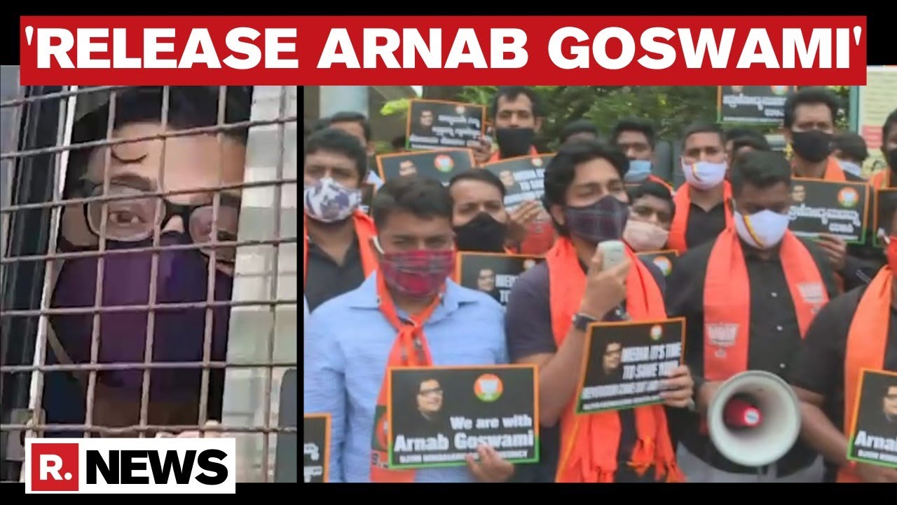 'MVA Is Maha Violence Aghadi', Say Bengaluru Protestors Over Arnab Goswami's Arrest