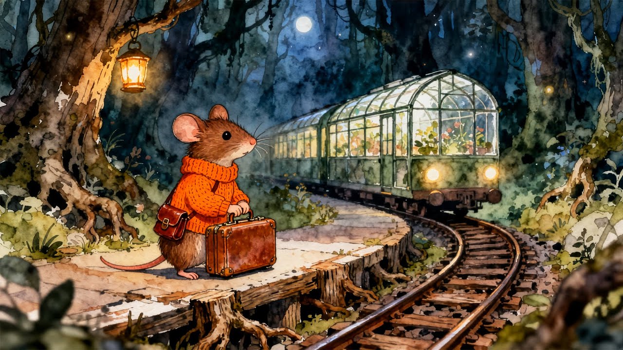 A Tiny Traveler’s Rainy Night | Cozy Storybook Music for Deep Rest