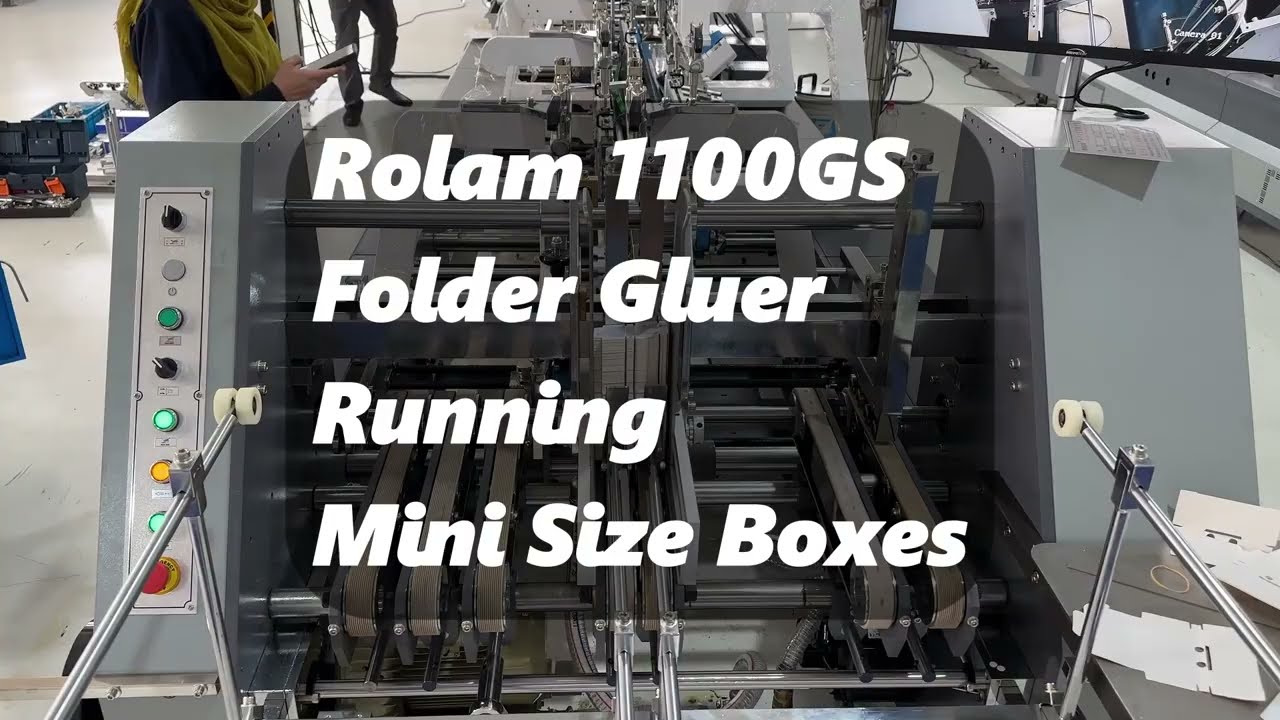 Mini Mini Mini Box Folding Gluing Machine!