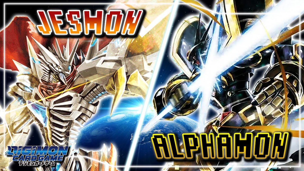 Digimon Card Game : Jesmon (Red) VS Alphamon (Black)