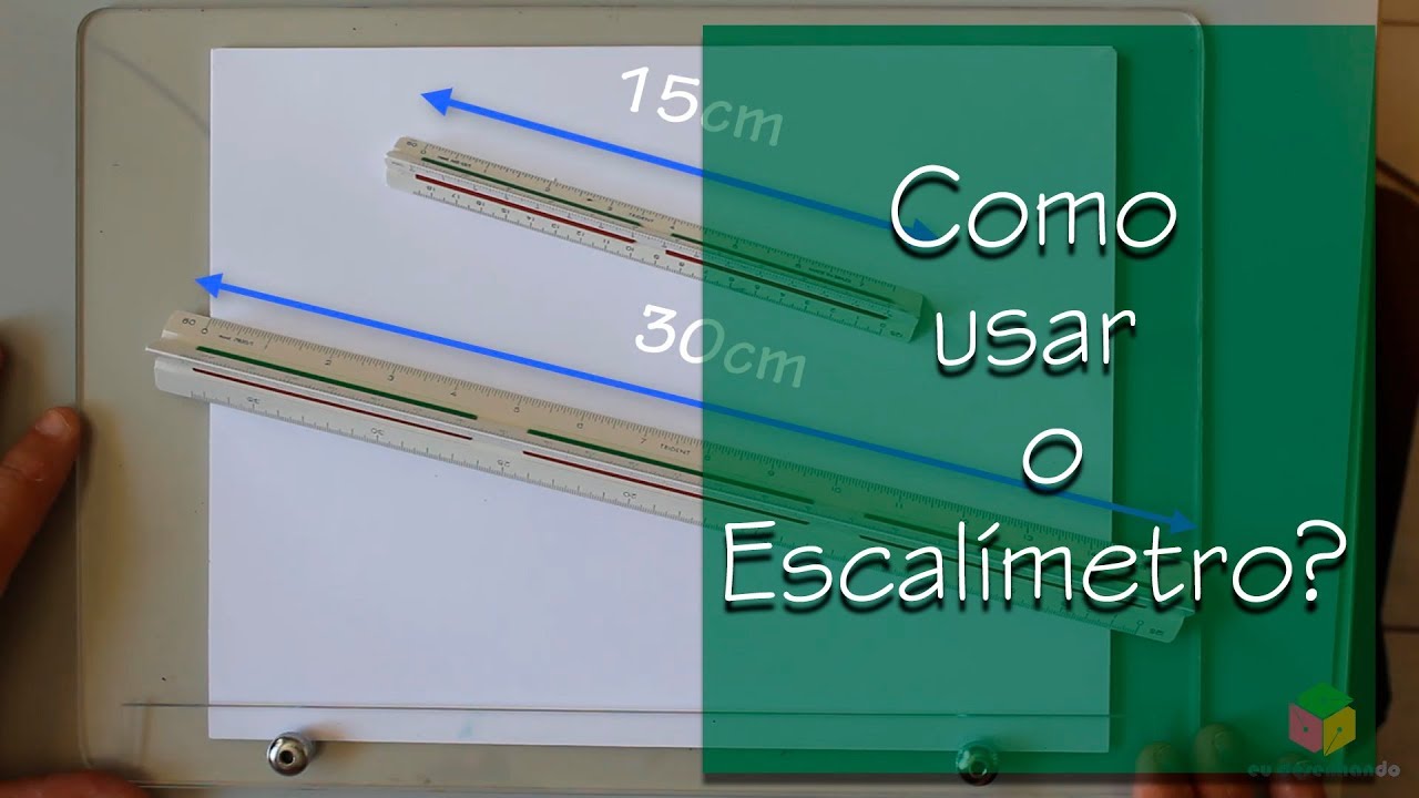Curso de desenho técnico -  como usar o escalímetro parte 1/2