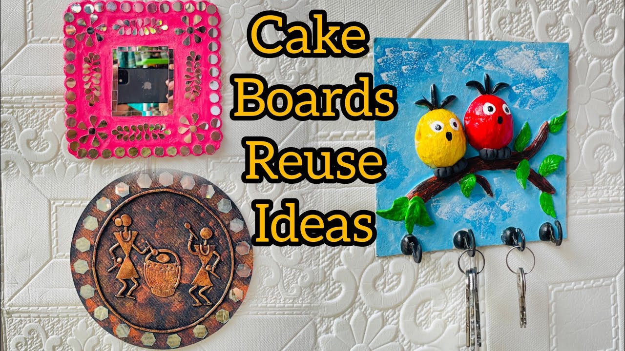 Cake Board Reuse Ideas//DIY Wall Decor 