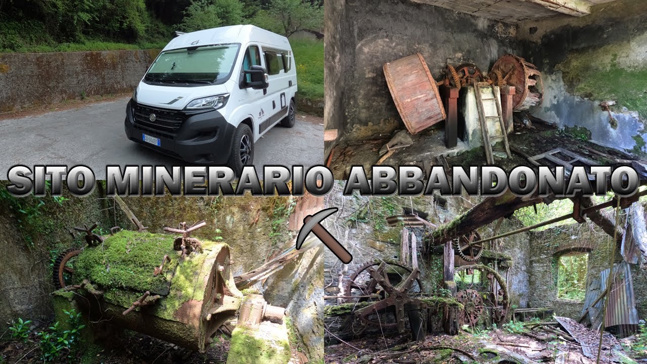 Il sito minerario abbandonato -  miniere di Calcaferro in camper