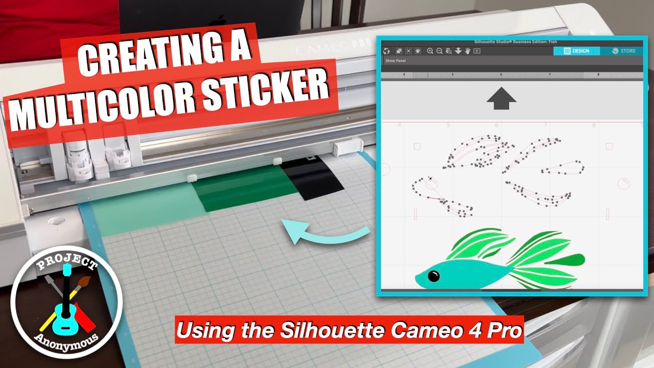 Creating a Multicolor Sticker Using the Silhouette Cameo 4 Pro