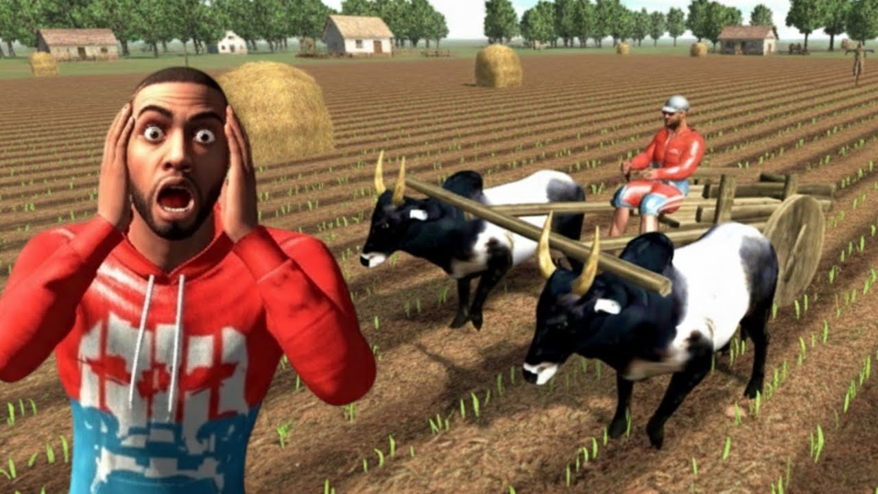 Frainklin Become A Farmer Bail Gadi ! BIndian Bikes Driving game ! Virender Here Gaming