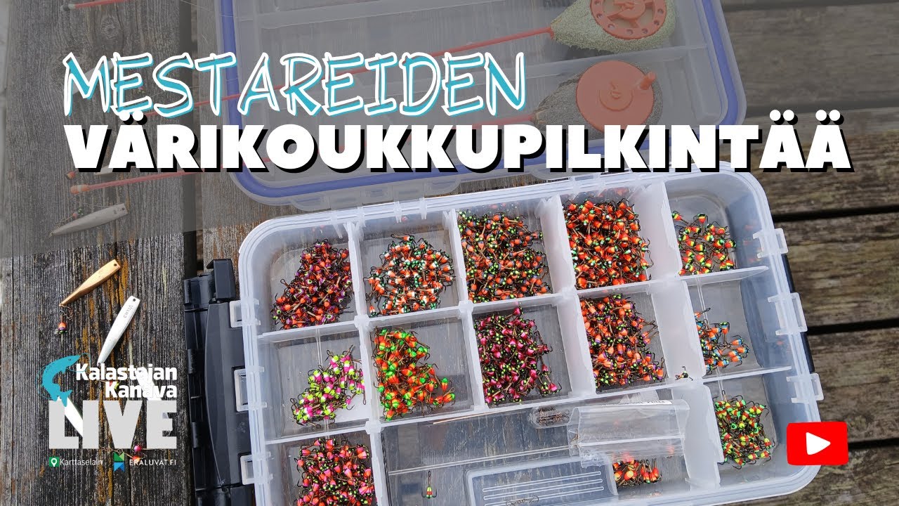 Värikoukkupilkillä mestareiden kanssa | Kalastajan Kanavan LivE