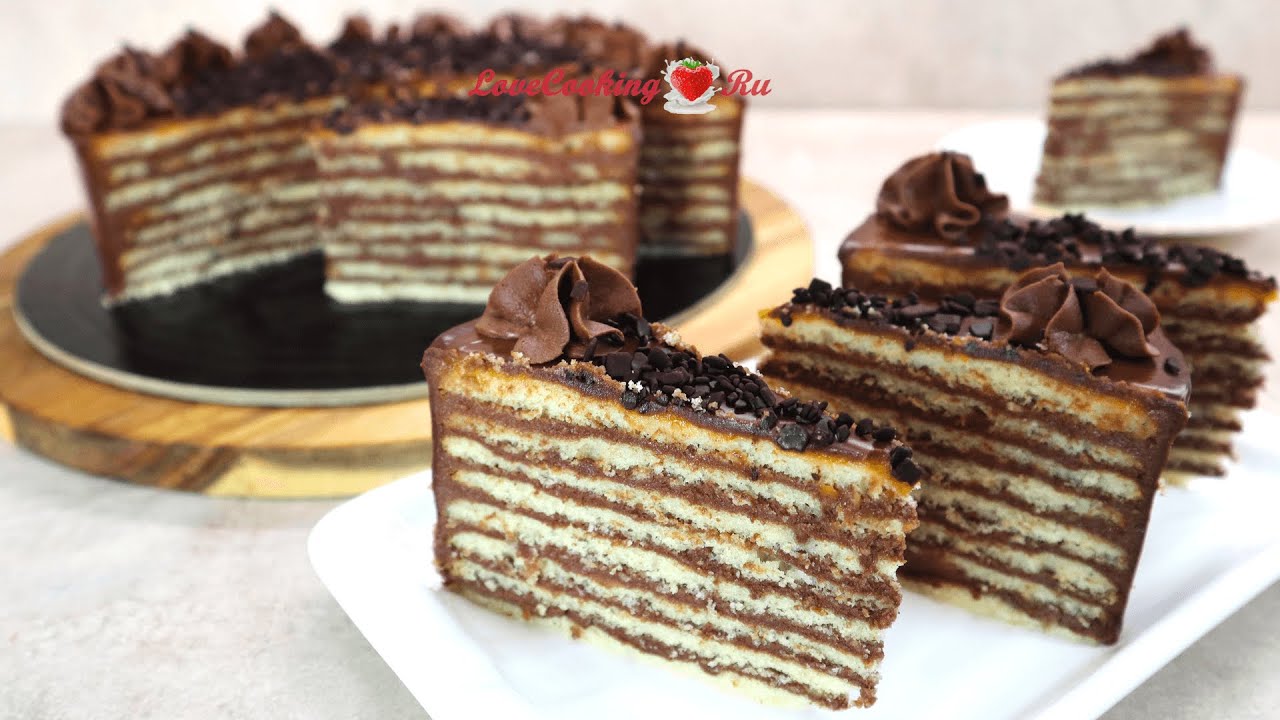Принц-регентский торт | Шоколадный торт | Prinzregententorte | LoveCookingRu