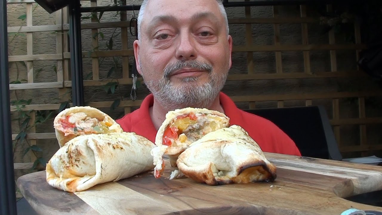Tortilla Wraps gefüllt mit Beef oder Chicken