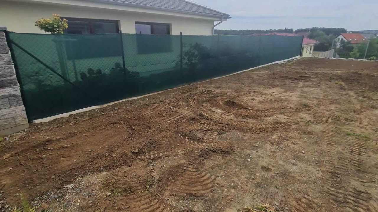 Založení trávníku rotavator a Vermeer 450tx