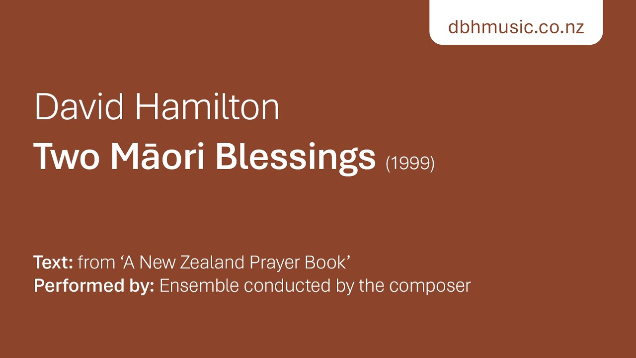 Two Māori Blessings – SA, piano or organ
