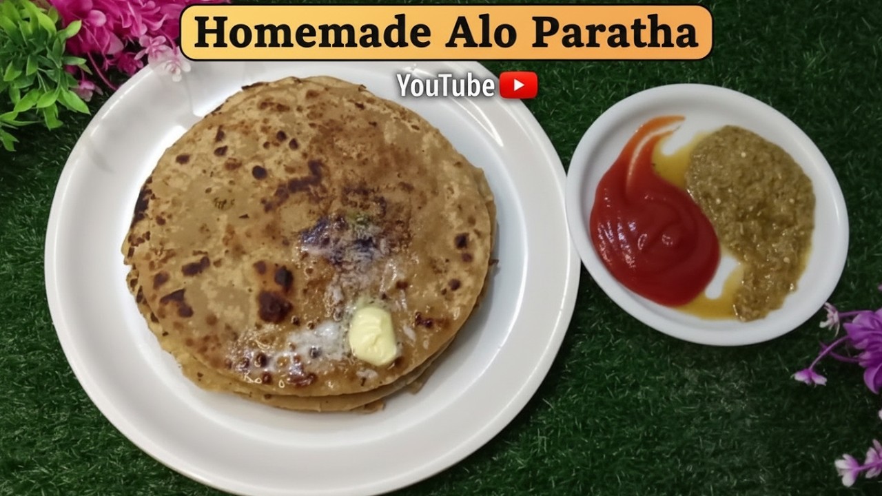 Homemade Aloo Paratha | Dhaba Style Stuffed Paratha