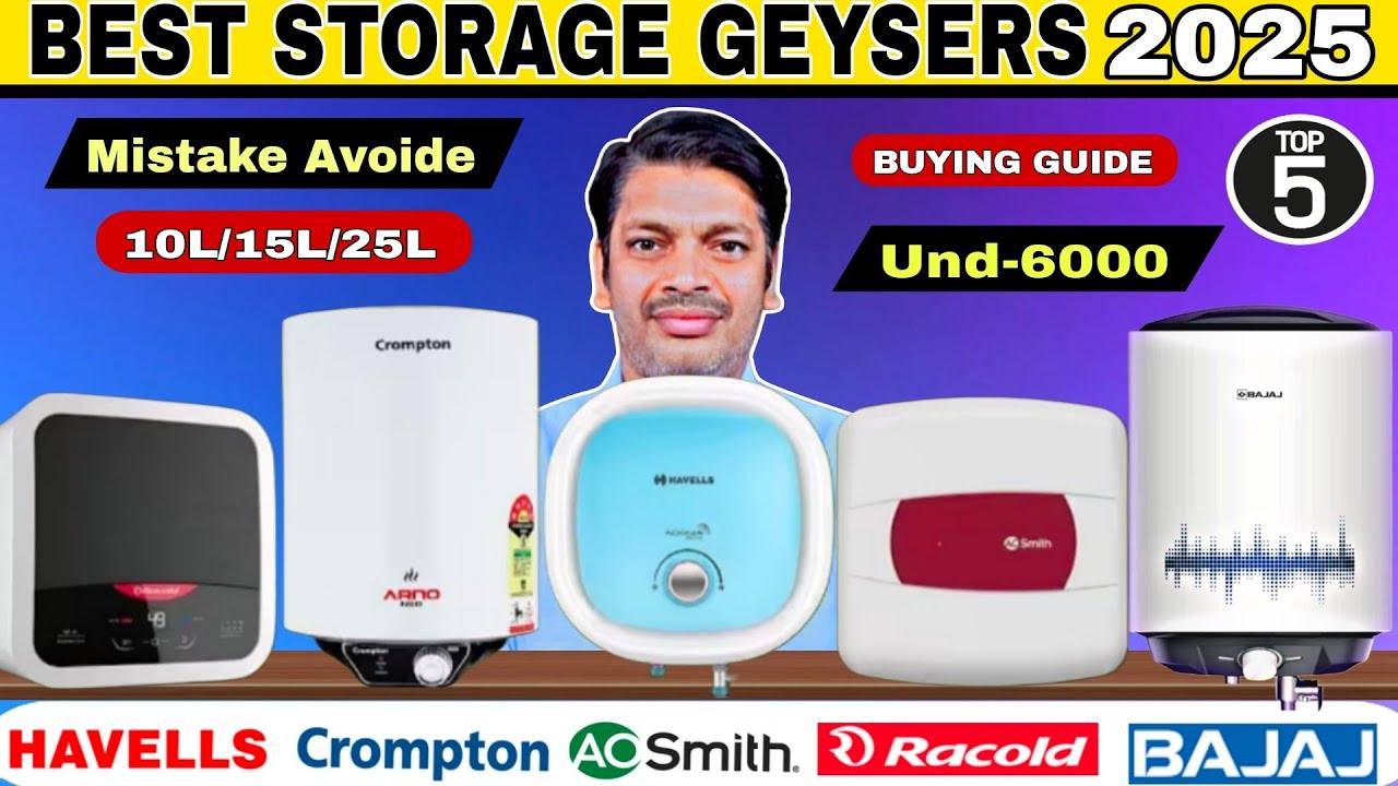 Best Geyser In 2026 🔥 5  Best Water Heater In India | Havells | Bajaj | Crompton | Ao Smith | Racold