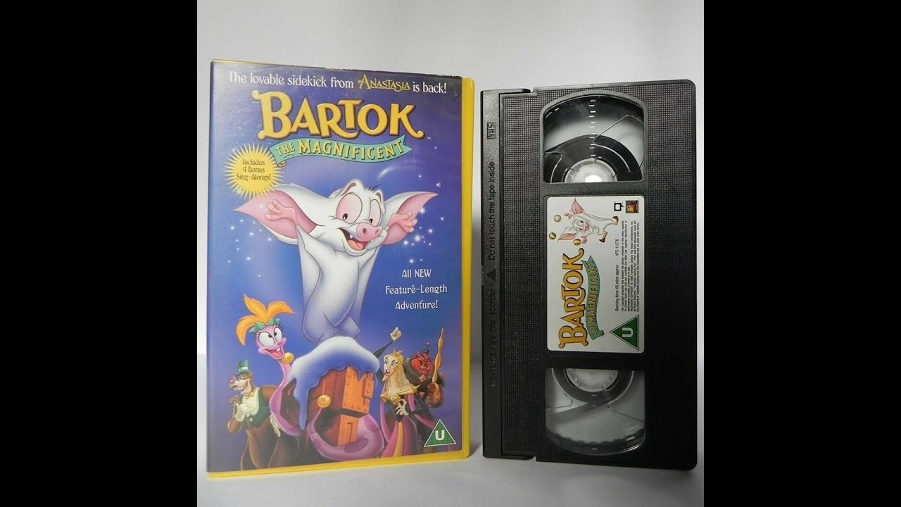 Original VHS Opening and Closing to Bartok the Magnificent UK VHS Tape