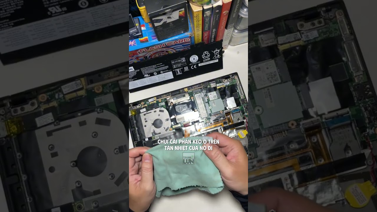 Cách vệ sinh, thay keo tản nhiệt Laptop Lenovo Thinkpad X1 Carbon Gen 6. Keo tản nhiệt ZF12