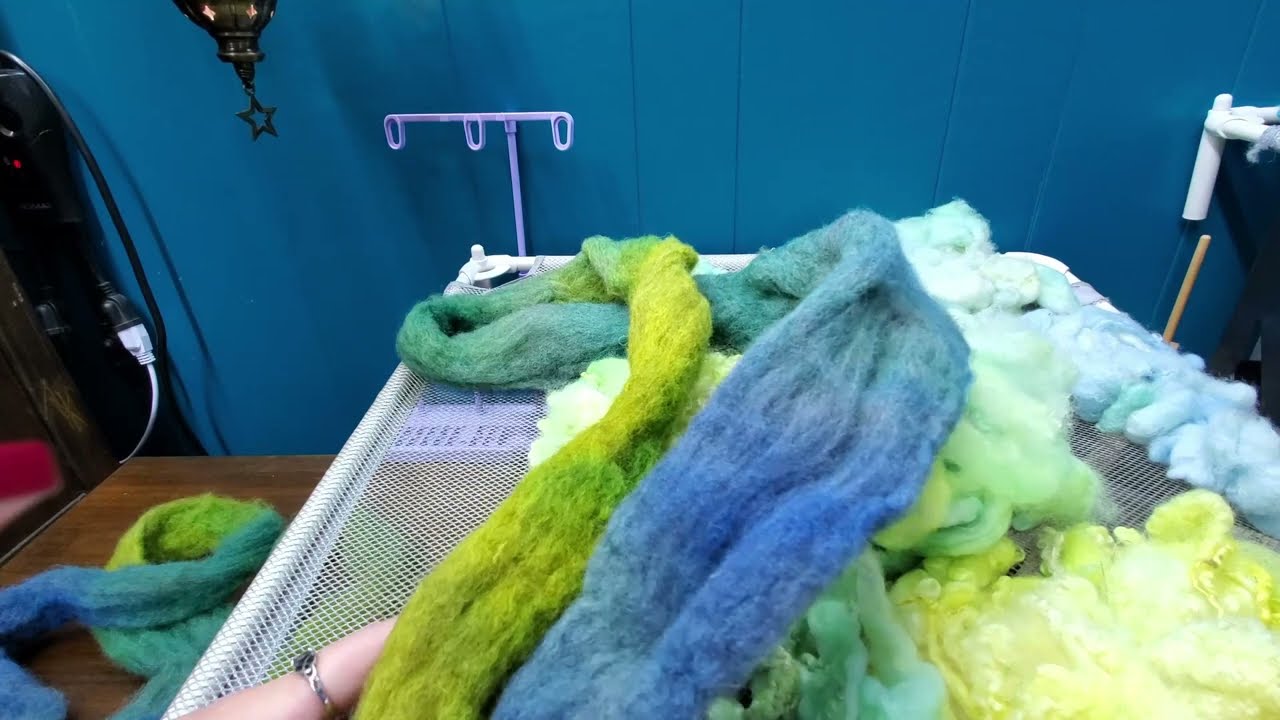 Processing Hand Dyed Locks