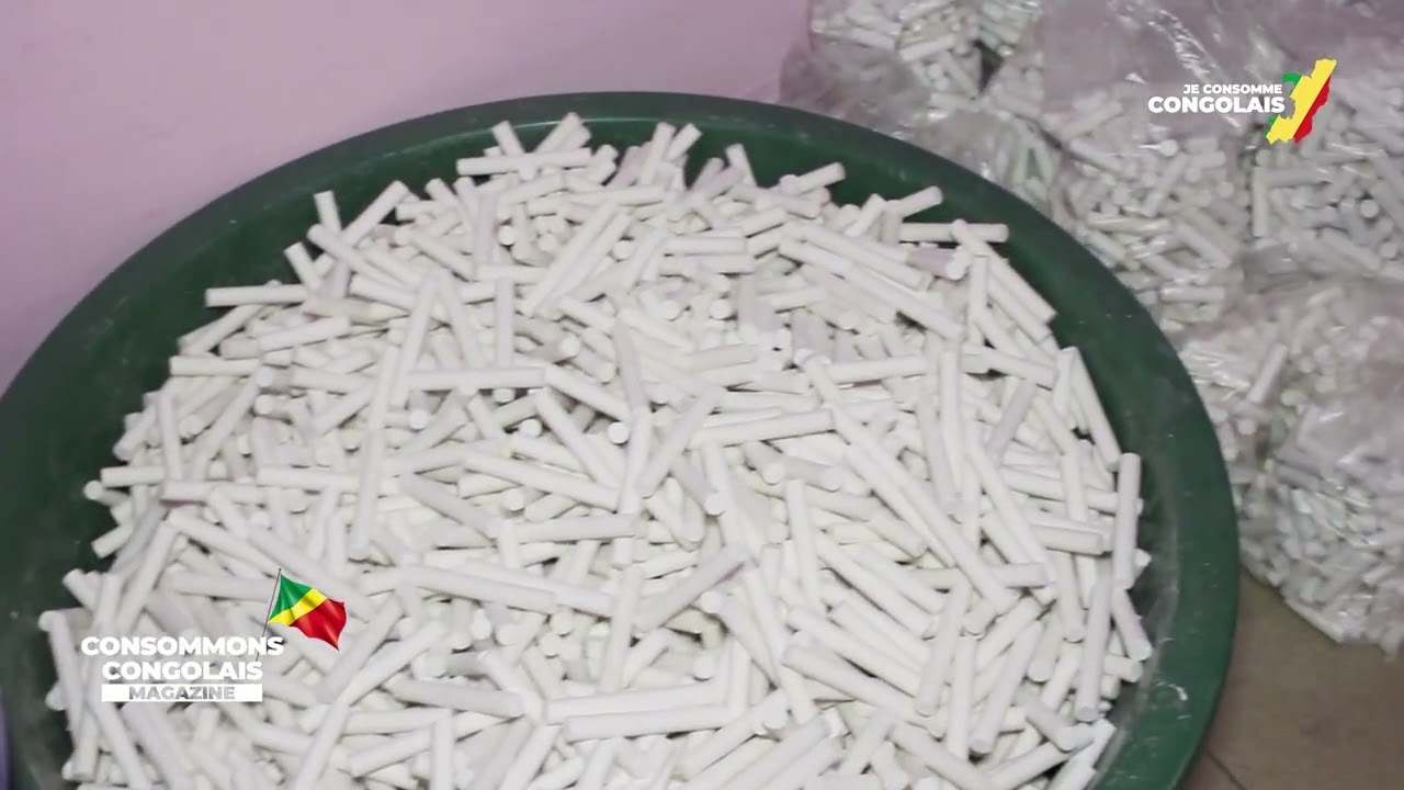 C'est fini désormais le Congo fabrique sa propre craie 100% locale