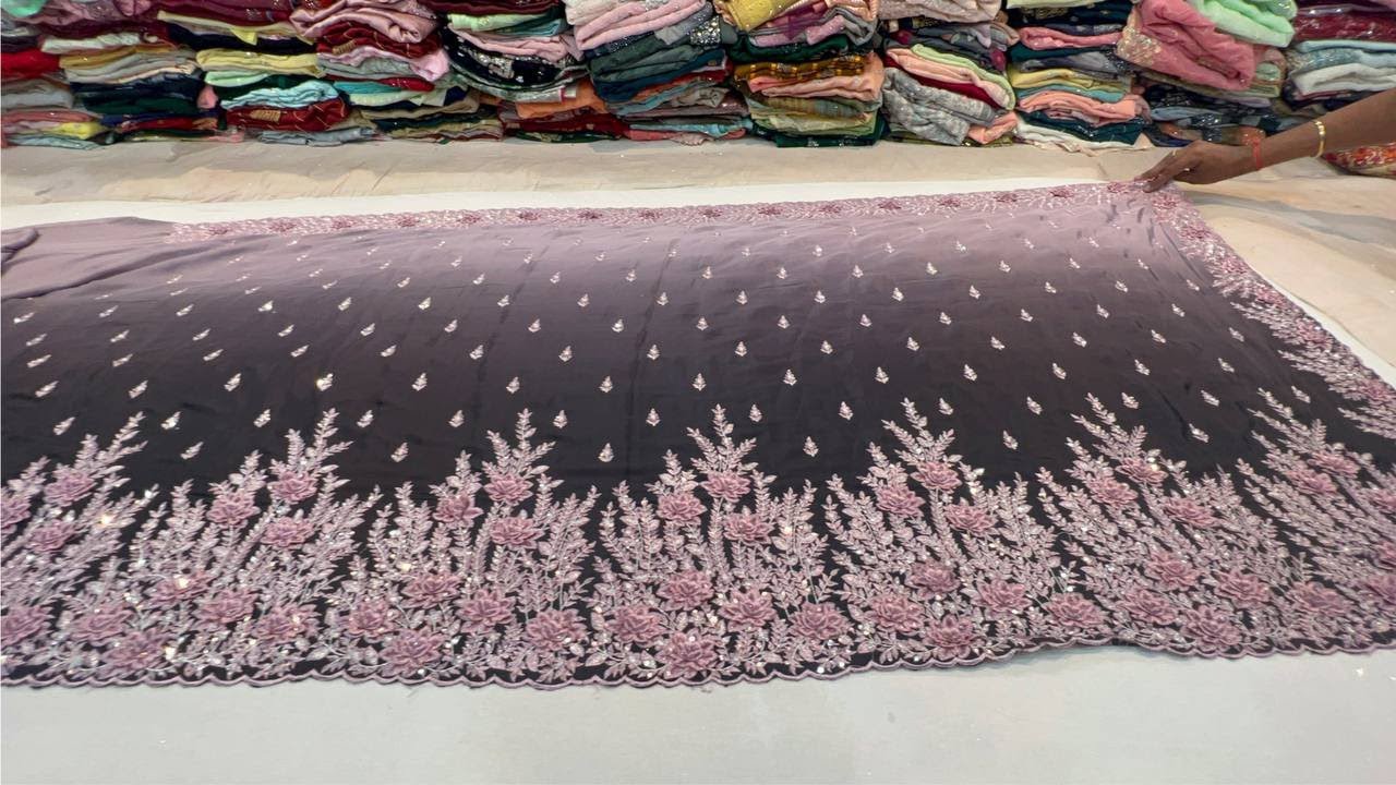 chickpet Bangalore wholesale fancy designer sarees||Single saree courier available